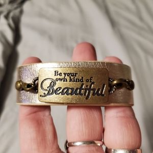 BeYOUtiful Cuff with 3 extra bracelets